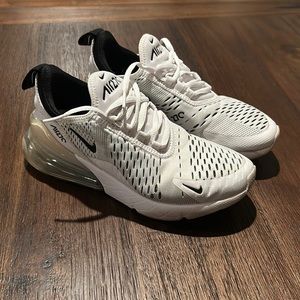 White & Black Nike 270